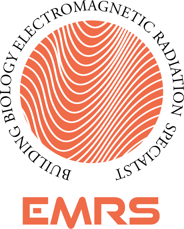 Building Biology Institute certified Electromagnetic Radiation Specialist (EMRS) badge